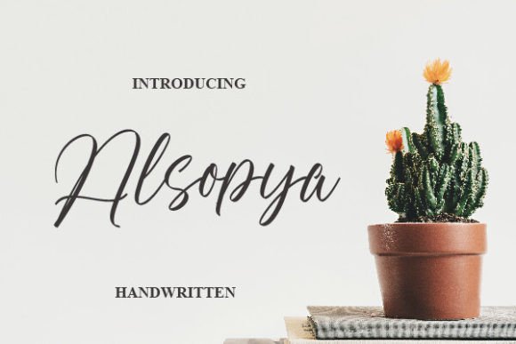 Alsopya: A Bold Handwritten Typeface for Marketers