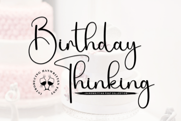 Birthday Thinking Font for Web Design and Digital Branding