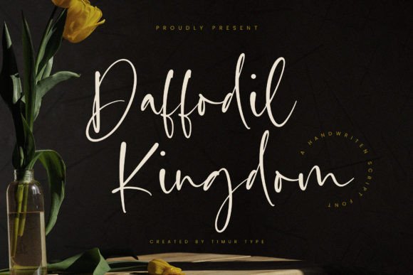 Daffodil Kingdom: A Whimsical Display Font for Digital Brand Storytelling