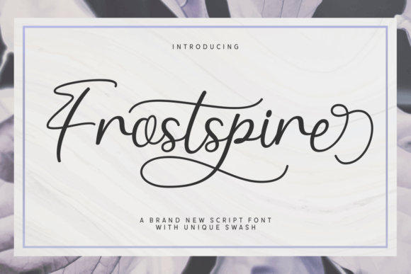 Frostspire: An Elegant Script Font for Handmade Creations