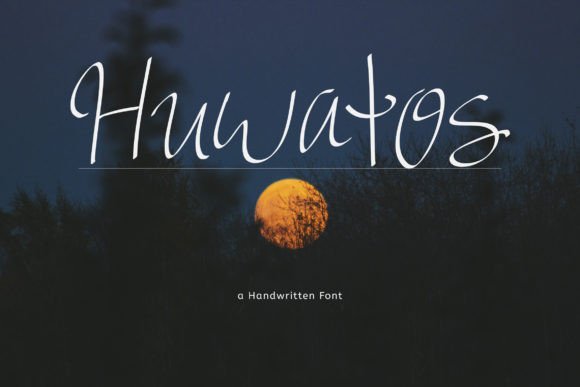 Huwatos Font: A Handwritten Typeface That Brings Personality to Web Design