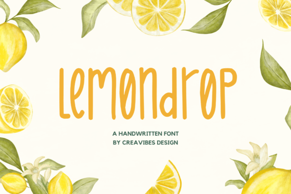 Lemondrop: A Handwritten Font for Creative Product Makers