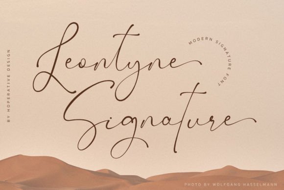 Leontyne Signature: A Calligraphy Font Built for Real Branding Work