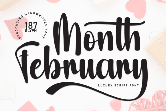 Month February Brings Casual Elegance to Handwritten Font Design