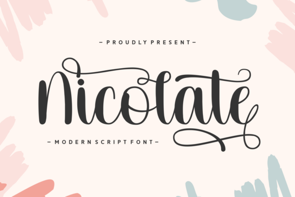 Nicolate Script Font: Elegant Typography for Handmade Business Branding