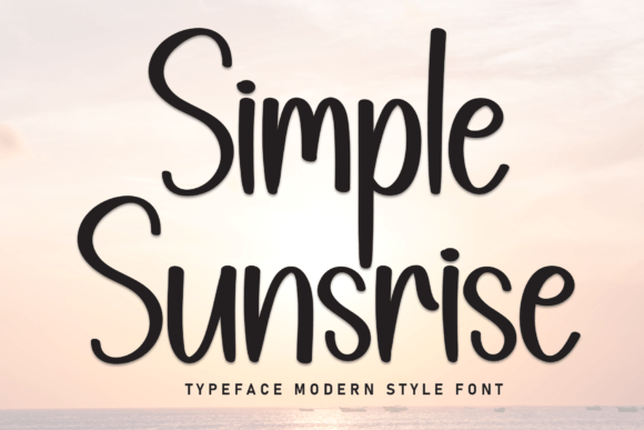Simple Sunsrice: A Handwritten Display Font for Web Design