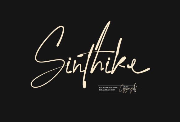 Sinthike: A Handwritten Script Font for Small Business Branding