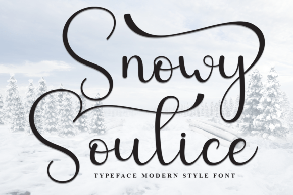 Snowy Soutice: A Script Font That Makes Small Business Branding Feel Effortlessly Elegant
