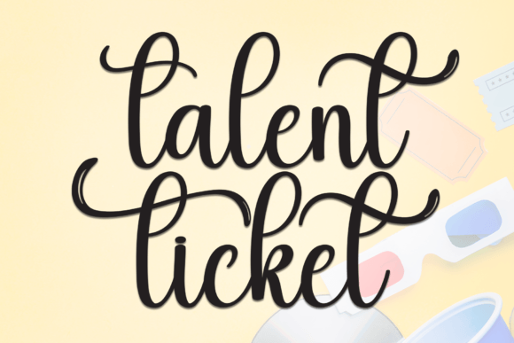 Talent Ticket Review: A Handwritten Font for Web Design