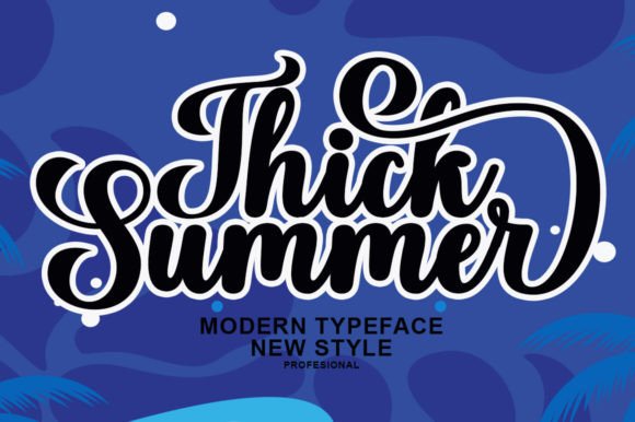 Thick Summer: A Happy Handwritten Font for Small Business Brands