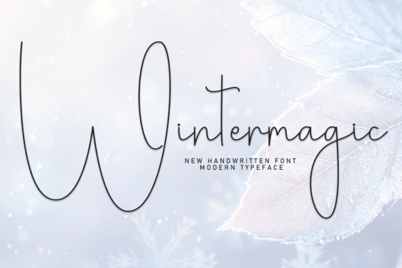 Wintermagic: A Handwritten Display Font for Warm Editorial Design