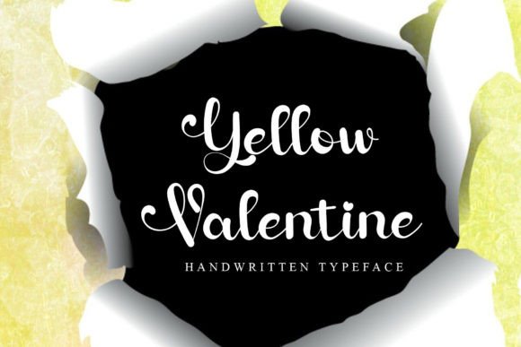Yellow Valentine: A Handwritten Script Typeface for Branding
