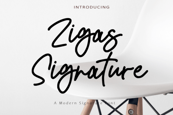 Zigas Signature: A Handwritten Font for Thoughtful Editorial Design